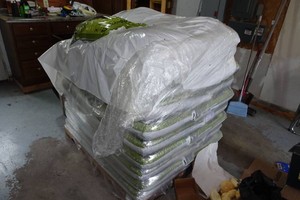 Pallet of Hardwood Pellet Fuel