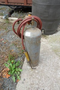 Acetylene Tank with Torch and Regulator
