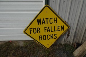 Watch For Fallen Rocks Road Sign