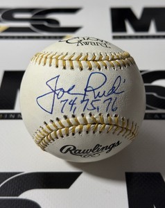 Joe Rudi Autographed Gold Glove Award Official Rawlings Baseball