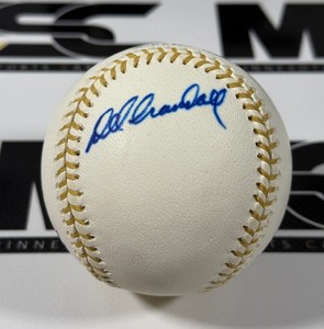 Dal Crandall Autographed Gold Glove Award Official Rawlings Baseball