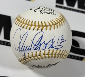Lance Parrish Autographed Gold Glove Award Official Rawlings Baseball