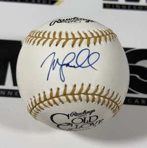 Mike Lowell Autographed Gold Glove Award Official Rawlings Baseball