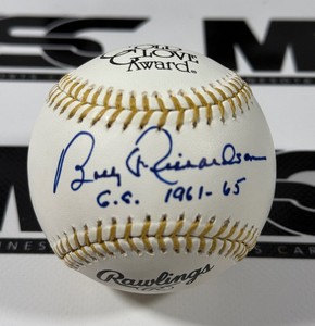 Bobby Richardson Autographed Gold Glove Award Official Rawlings Baseball
