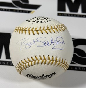 Bret Saberhagen Autographed Gold Glove Award Official Rawlings Baseball w PSA DNA Authenticity