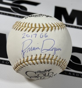 Brian Dozier Autographed Gold Glove Award Official Rawlings Baseball