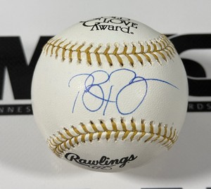 Brett Boone Autographed Gold Glove Award Official Rawlings Baseball
