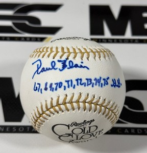 Paul Blair Autographed Gold Glove Award Official Rawlings Baseball