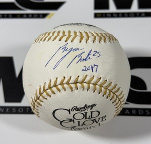 Byron Buxton Autographed Gold Glove Award Official Rawlings Baseball