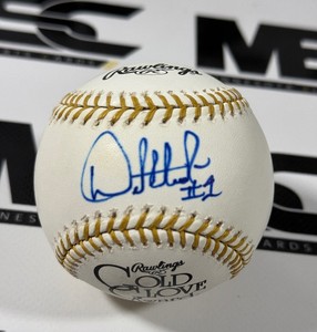 Orlando Hudson Autographed Gold Glove Award Official Rawlings Baseball