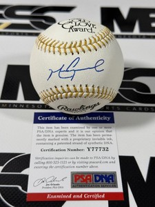 Mark Grace Autographed Gold Glove Award Official Rawlings Baseball w PSA DNA Authenticity
