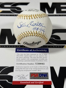 Steve Carlton Autographed Gold Glove Award Official Rawlings Baseball w PSA DNA Authenticity