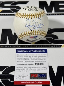 Omar Vizquel Autographed Gold Glove Award Official Rawlings Baseball w PSA DNA Authenticity