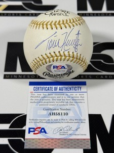 Torii Hunter Autographed Gold Glove Award Official Rawlings Baseball w PSA Authenticity