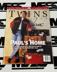 Paul Molitor Autographed Minnesota Twins Baseball Magazine - #2