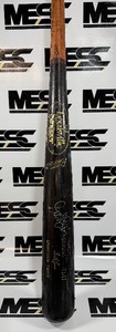 Scott Leius Game-Used Autographed Minnesota Twins Luisville Slugger Powerized Genuine T141 Baseball Bat