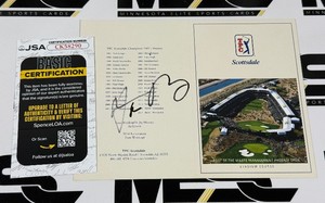 Aaron Rodgers Autograph w JSA Authenticity TPS Scottsdale Golf Scorecard