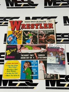Baron Von Raschke Autograph w JSA Authenticity Vintage The Wrestler Magazine