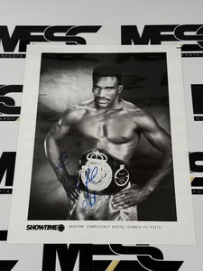 Evander Holyfield Autographed Boxing Photo