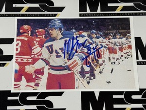 Mike Eruzione Autographed Hockey Photo