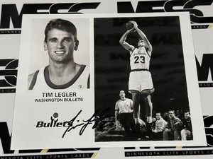 Tim Legler Autograph Basketball Photo