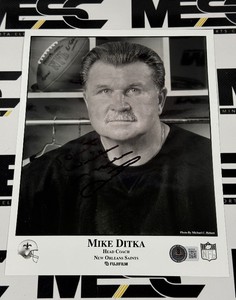 Mike Ditka Autograph w Beckett Authenticity Football Photo