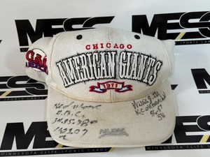 Red Moore  Willie James Lee Autographed Negro league Baseball Hat