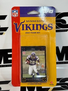 2007 Minnesota Vikings Topps Team Card Set w Adrian Peterson RC