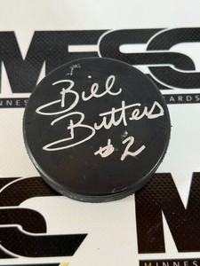 Bill Butters Autograph Hockey Puck