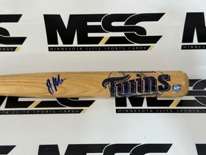 Joe Mauer Autograph Minnesota Twins Mini Baseball Bat