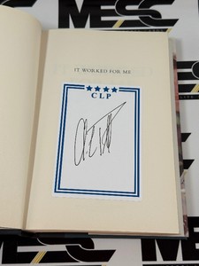 Collin Powell Autographed It Worked For Me book