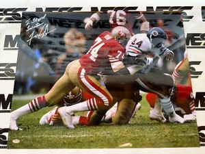Fred Dean Autograph wAuthenticity and I Stopped Sweetness Inscriptions - San Francisco 49ers Football