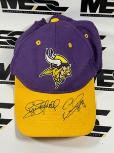 Scott Studwell and Esera Tuaolo Autograph Minnesota Vikings Football Hat