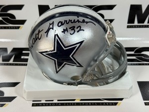 Walt Garrison Autgograph Dallas Cowboys Mini Football Helmet