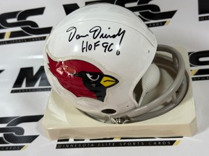 Dan Dierdorf Autograph Arizona Cardinals Mini Football Helmet