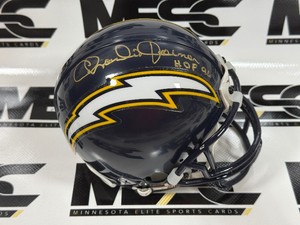 Charlie Joiner Autograph w HOF Inscription San Diego Chargers Mini Football Helmet