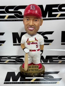 Albert Pujols 2001 Rookie of the Year St Louis Cardinals Baseball Bobblehead - In Box