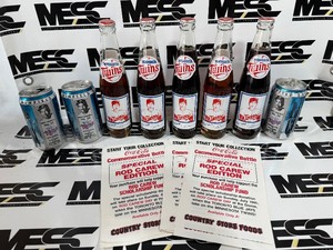 (5) Rod Carew Vintage Coca Cole Bottles and (3) Dave Winfield Le Croix Cans - Minnesota Twins Baseball