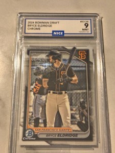 2024 Bowman Draft Bryce Edridge Graded 9 Card