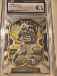 Jonathan Taylor Rookie Card Graded 9.5