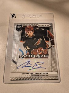 Chris Brown Rookie Autographed Hockey Trading Card