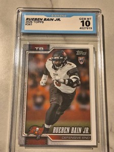 Rueben Bain Jr. Rookie Card Graded 10
