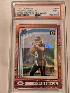 2024 Panini Donruss Michael Penix Jr Rookie Card PSA 9