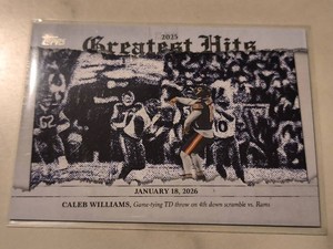 Greatest Hits Flagship Football Insert Card Featuring Caleb Williams