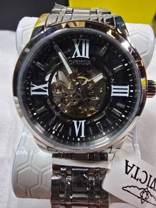 NEW Invicta Object DArt Automatic Skeleton Mens Watch  Model 69132  Silver-Tone  Retails $229