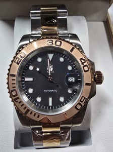 NEW BIBI Automatic Two-Tone Watch  Champagne Dial  39.7mm  Box & Papers