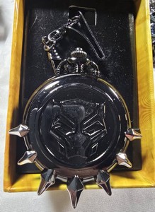 MARVEL Black Panther Collector Pocket Watch  Wakanda Claw Cover, Chain & Original Box