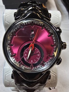 AJ Dragon Collections Black & Pink Statement Watch  $399.99 Retail Tag  NEW