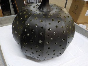 Martha Stewart 15 Illuminated Star Gazer Pumpkin