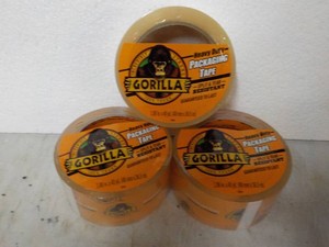 3 rolls Gorilla 1.88 x 40 yards Clear Tape